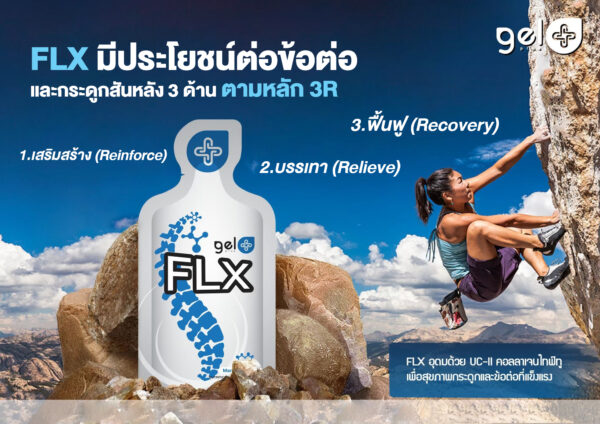 Gelplus FLX – บำรุงข้อต่อ กระดูก ลดอักเสบ (1 กล่อง มี 30 ซอง) - Image 4